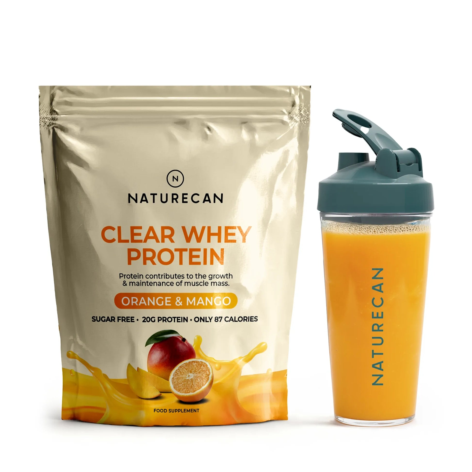 Clear Whey Mango and Orange with Shake