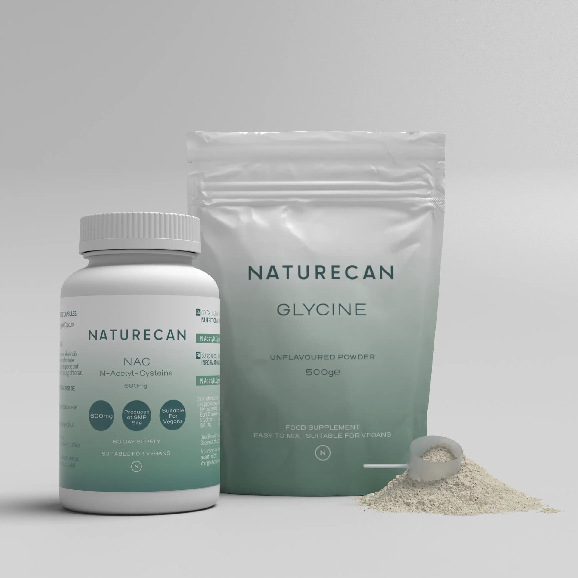 Glynac Bundle | NAC & Glycine for Cellular Support | Naturecan