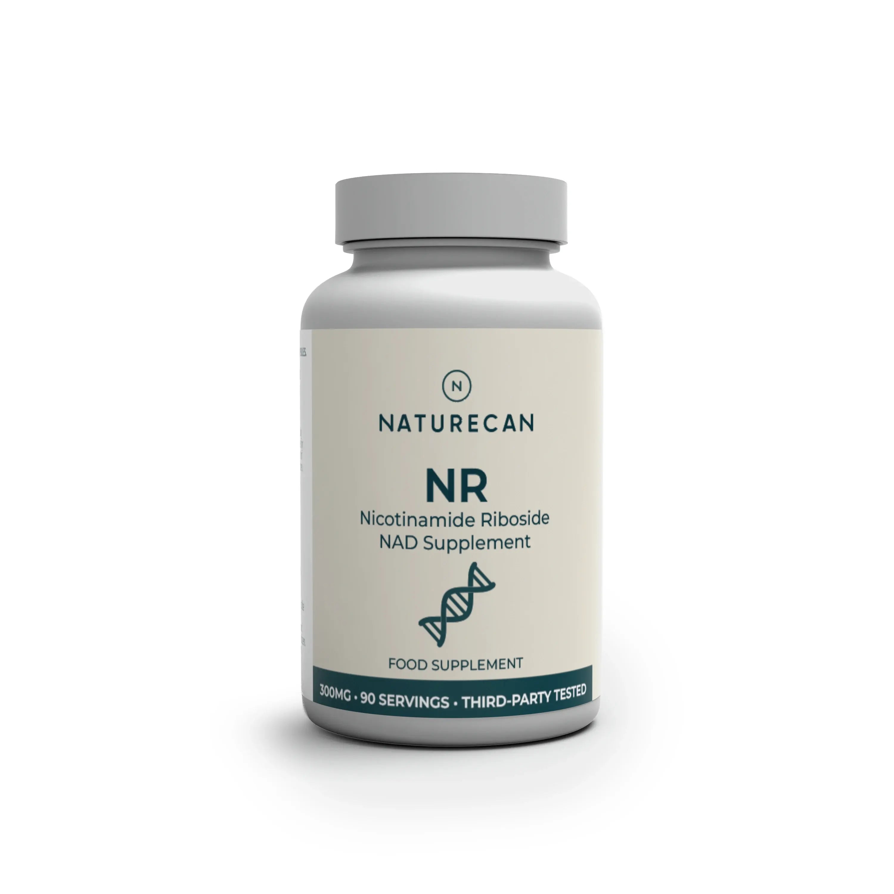 Naturecan NR supplement bottle on a white background