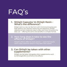 Shilajit Capsules | 600 mg per capsule | With Ashwagandha and Piperine