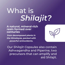 Shilajit Capsules | 600 mg per capsule | With Ashwagandha and Piperine